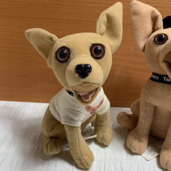 Taco Bell Merch Plush Dogs w/Sounds by Applause - Picture 4 of 17